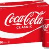 Coca-Cola Classic Cola Soft Drink 36 x 375mL Cans [x2]