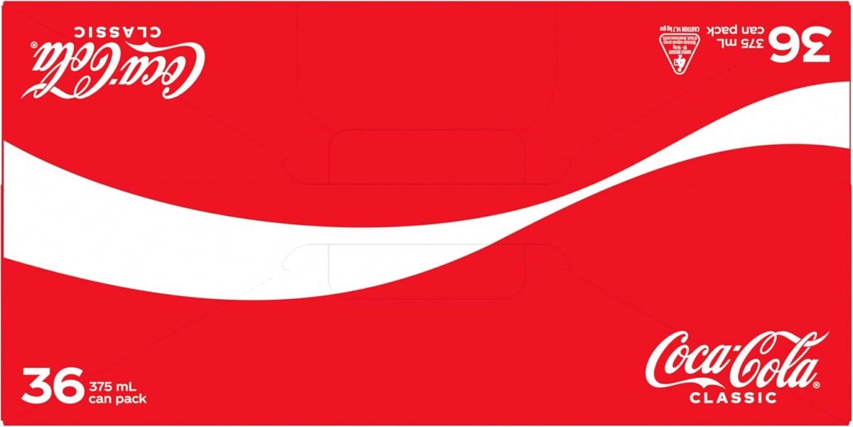 Coca-Cola Classic Cola Soft Drink 36 x 375mL Cans [x2]
