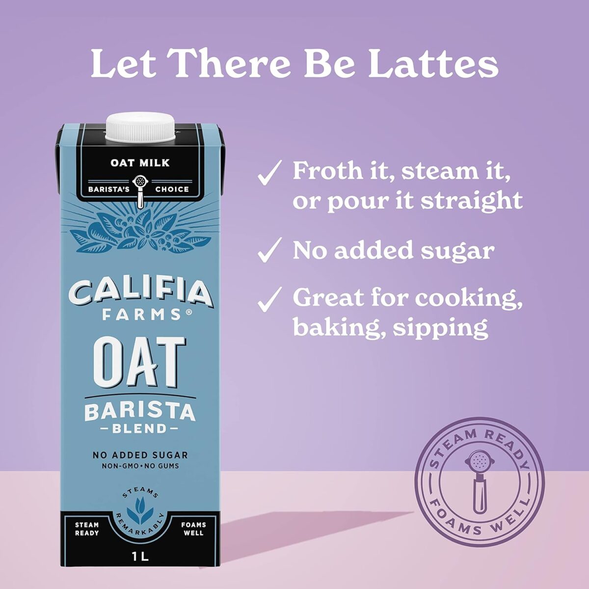 Califia Farms Oat Milk Barista Blend 1L x 12 [x2]