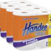 Handee Ultra White Double Length Paper Towel, 8 Rolls Value Pack [x4]