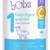 Bubs Goat Milk Infant Formula Stage 1 800g [x2]