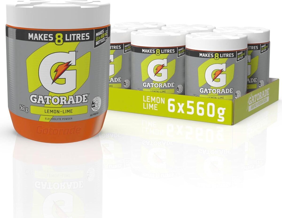 Gatorade Powder Lemon Lime 6 x 560g