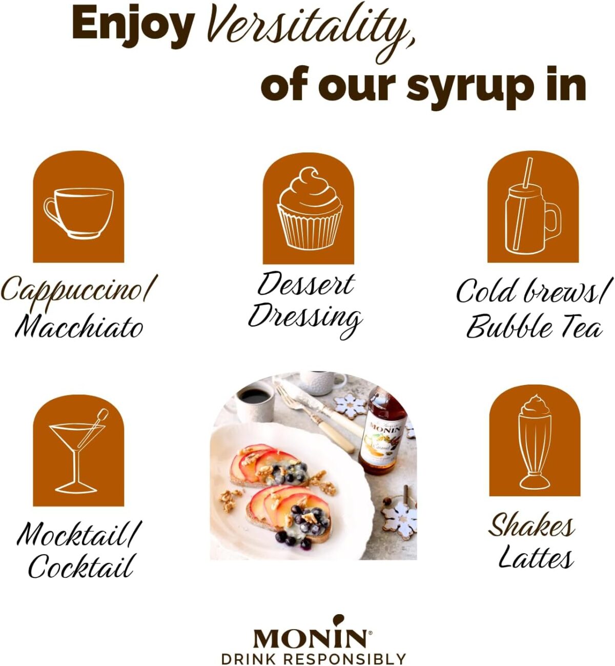 Monin Caramel Syrup 700 ml [x3]