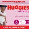 71POa79kH+L._AC_SL1500_ Huggies Ultra Dry Nappies Girls Size 6 – 120 Count (16+kg) One Month Supply