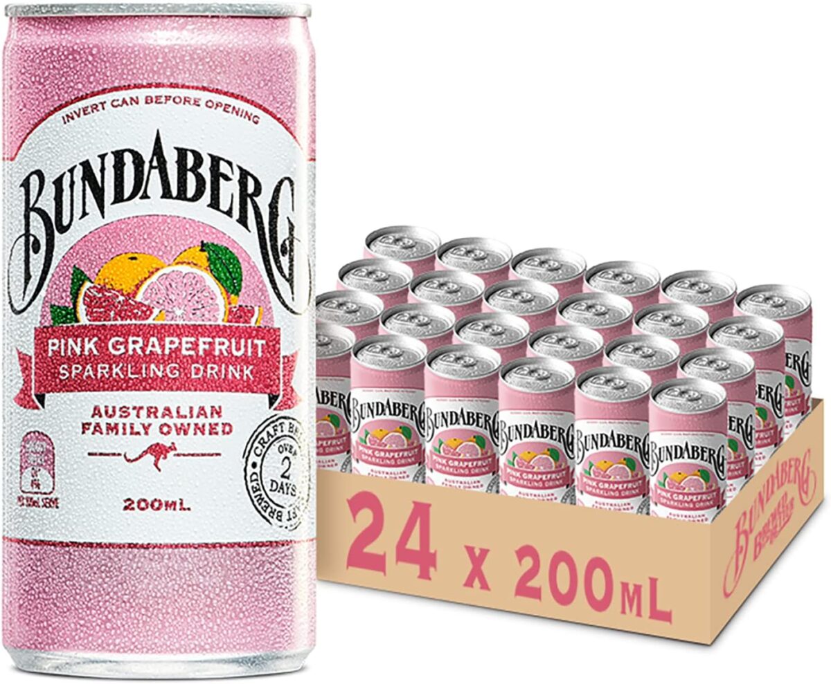 Bundaberg Pink Grapefruit Mini Cans 200ml x 24 [x3]