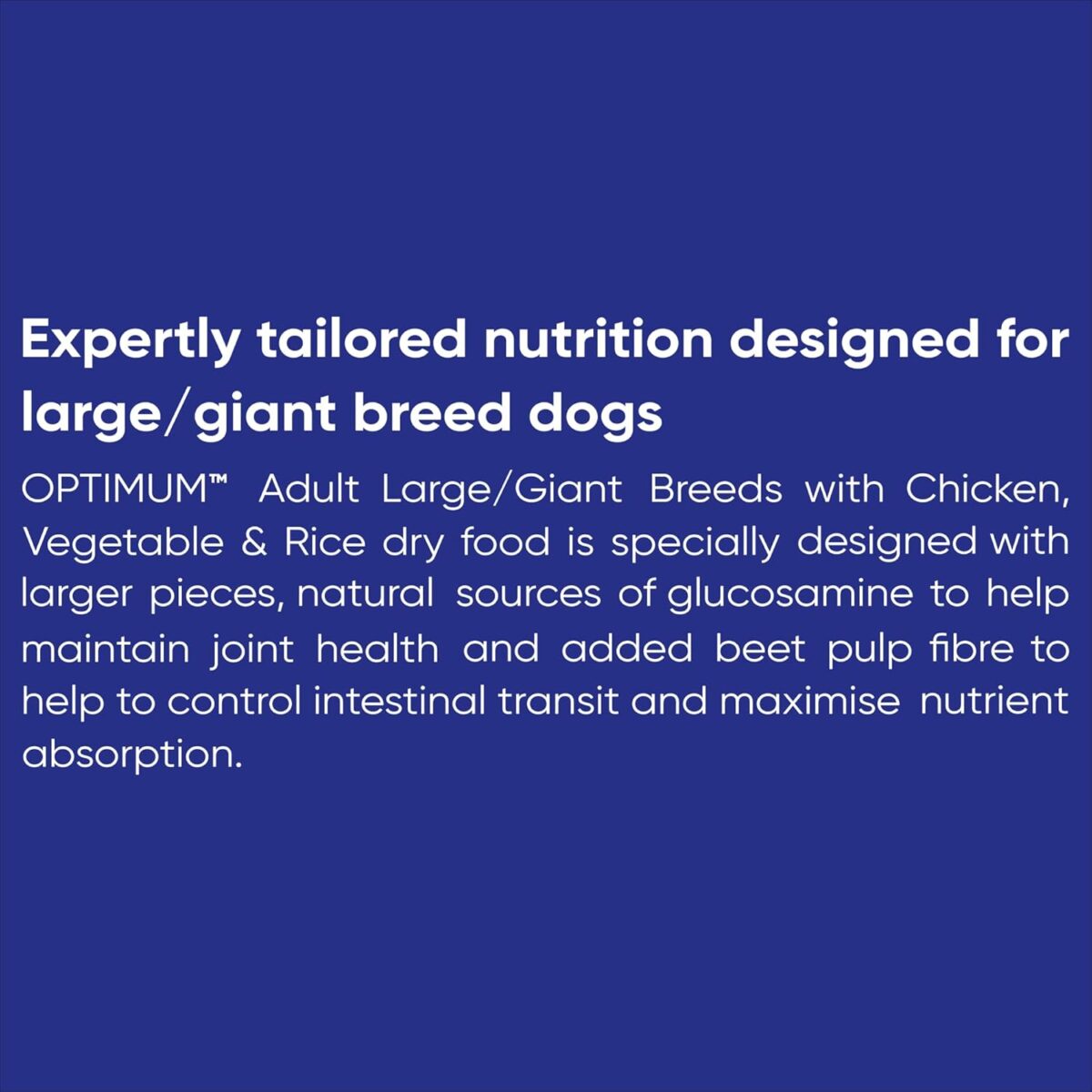 71jRJE7k2IL._AC_SL1500_ OPTIMUM Adult Large Breed Dry Dog Food Chicken, Vegetables & Rice 15kg