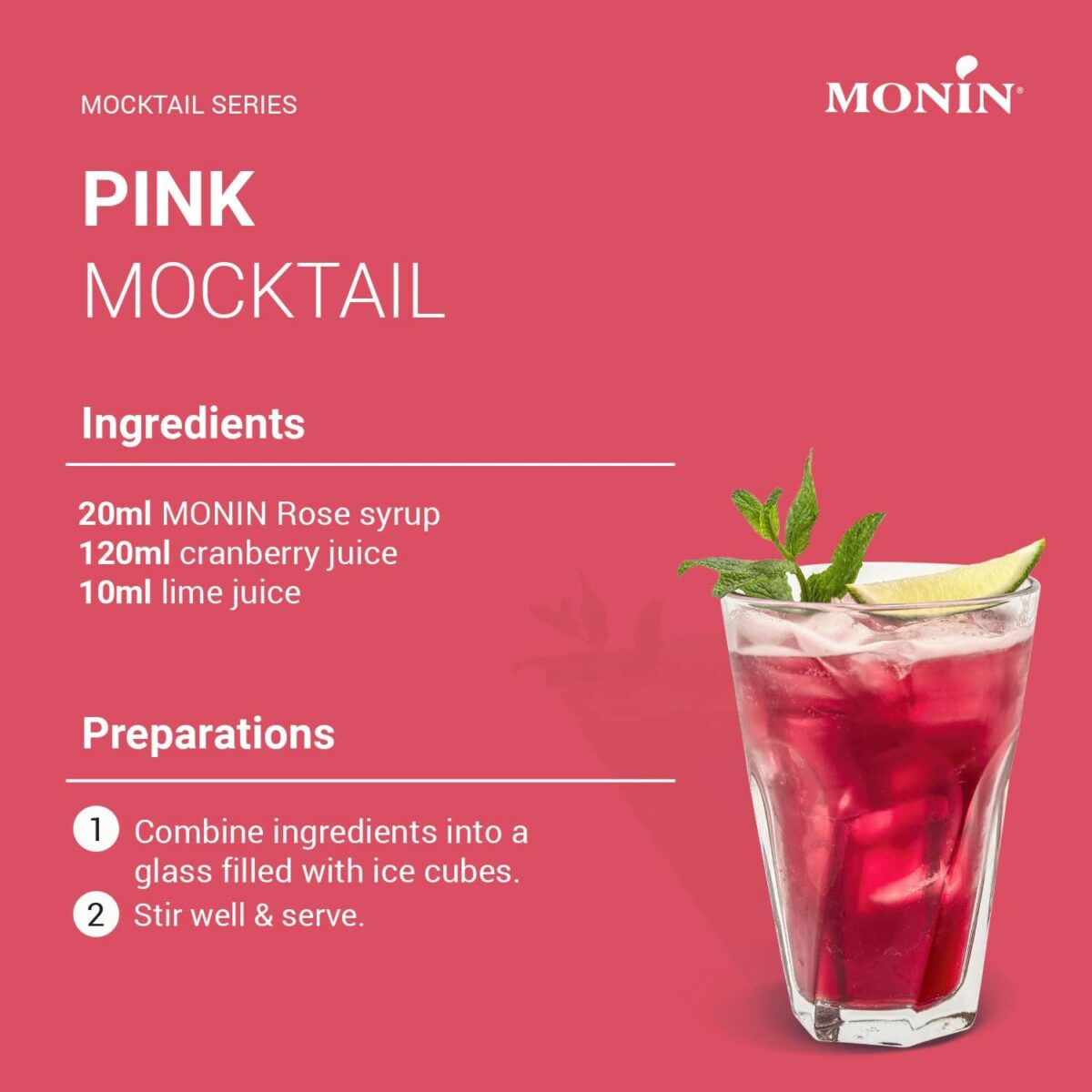 MONIN Rose Syrup 700ml [x3]
