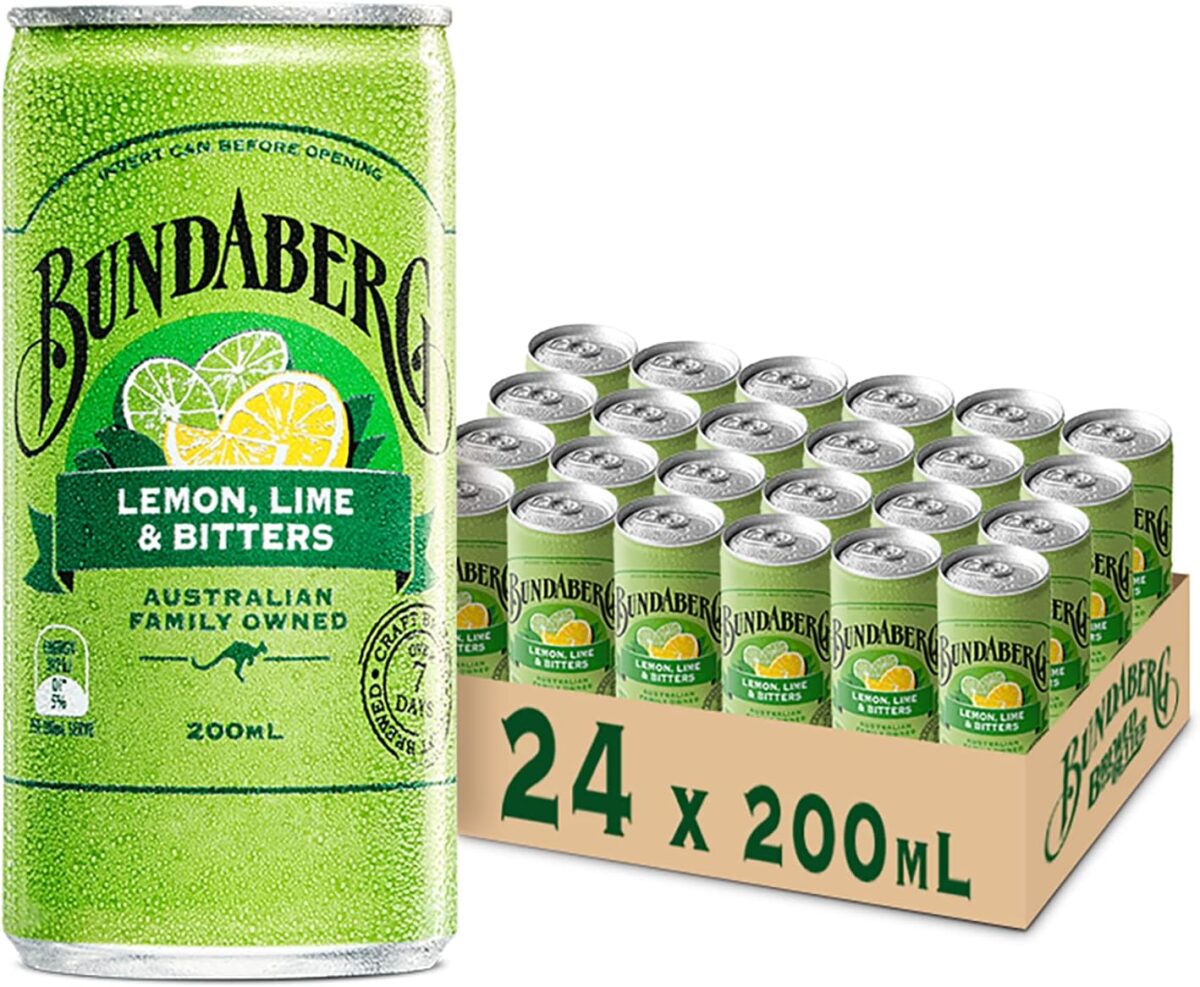 Bundaberg Lemon, Lime & Bitters Mini Cans 200ml x 24 [x3]