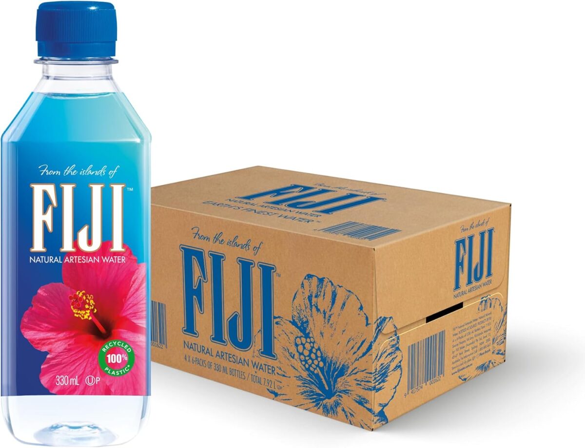 FIJI Natural Artesian Bottled Water 24 x 330ml [x2]