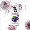GENKI FOREST Grape Delight Sparkling Water Beverage, Zero Sugar Drinks, 330ml x 24 CANS [x2]
