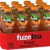 Fuze Peach Black Iced Tea 12 x 500mL [x2]