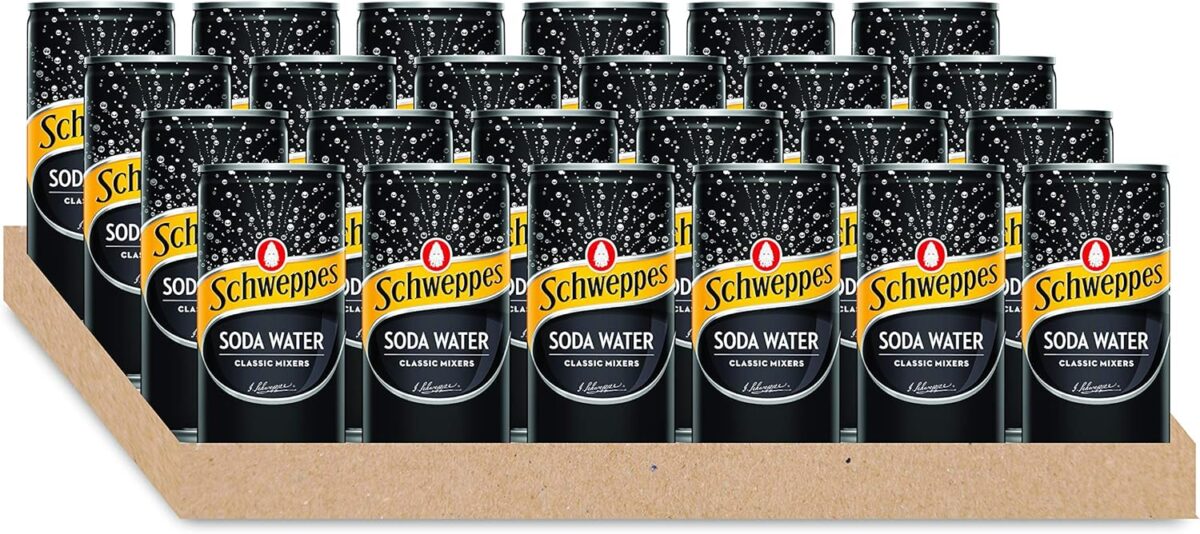 Schweppes Soda Water 200mL x 24 [x2]
