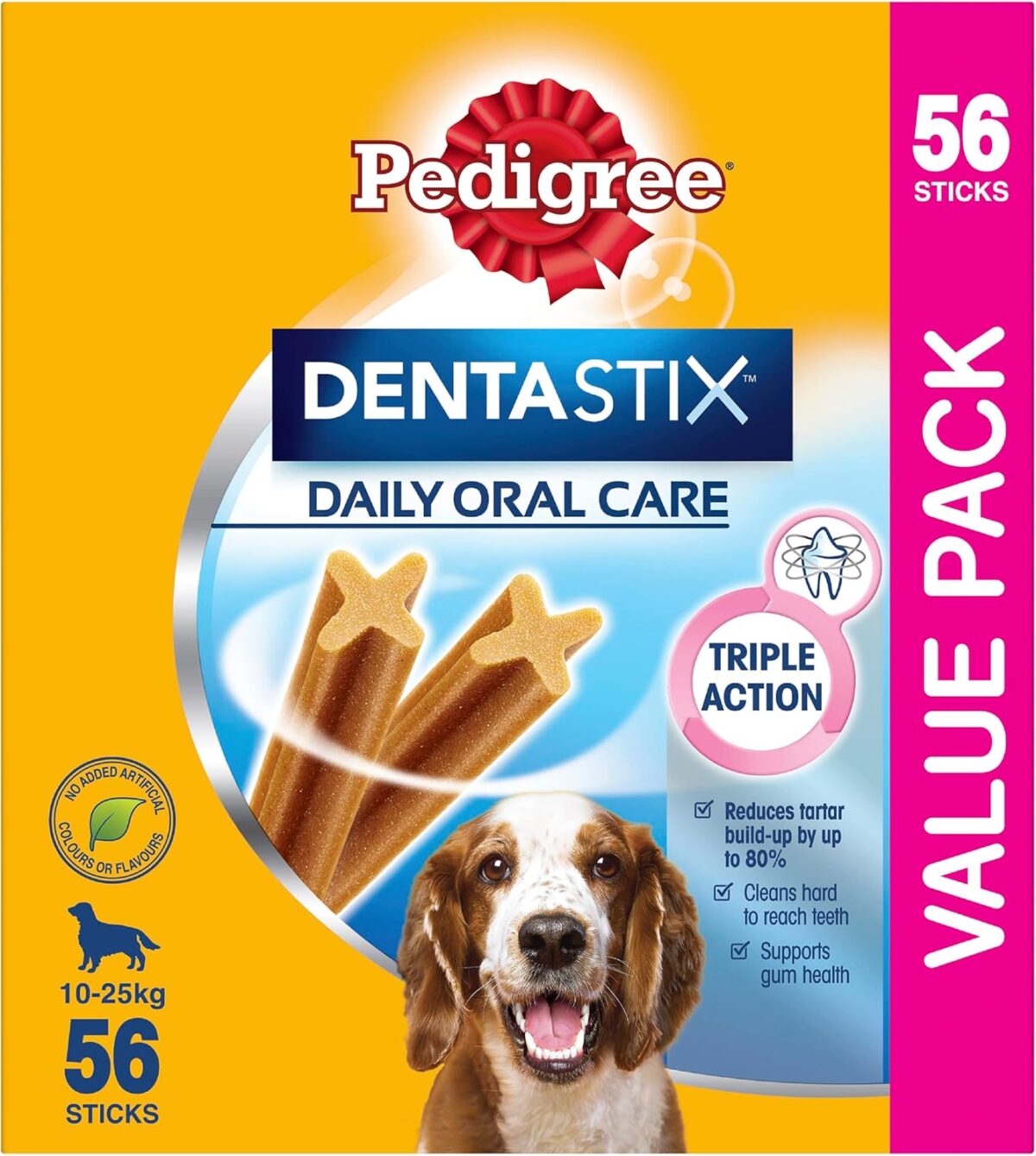 PEDIGREE DentaStix Medium Daily Dental Dog Treats 56 Pack [x3]