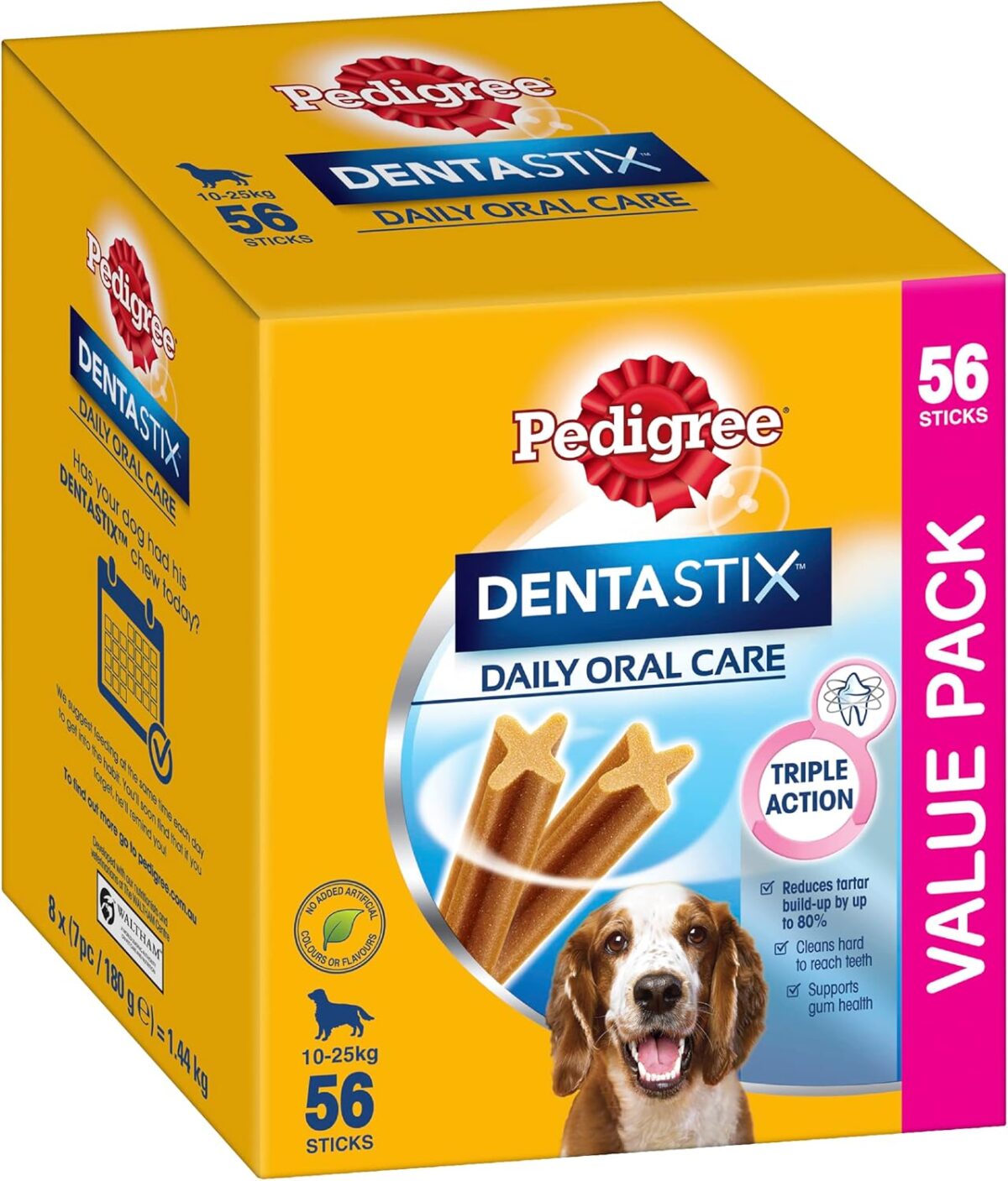 PEDIGREE DentaStix Medium Daily Dental Dog Treats 56 Pack [x3]