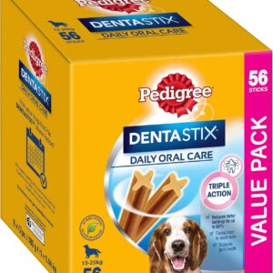 PEDIGREE DentaStix Medium Daily Dental Dog Treats 56 Pack [x3]