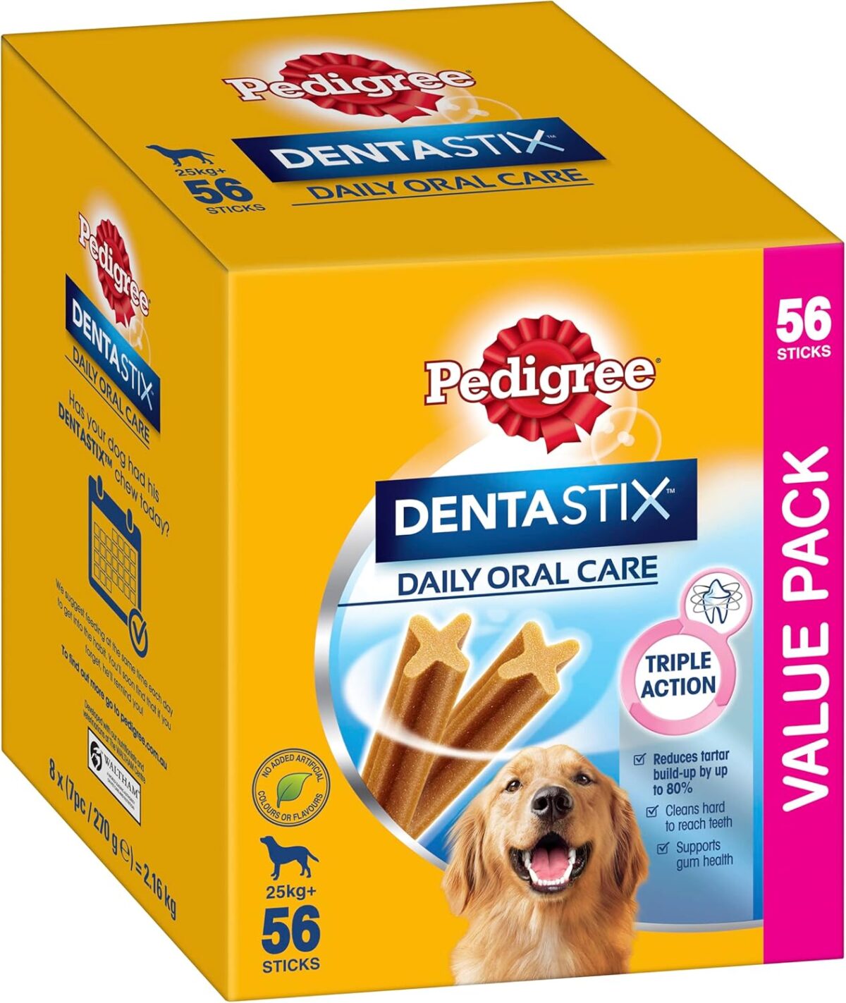 PEDIGREE DentaStix Large Dental Dog Treats 56 Sticks Value Pack [x2]