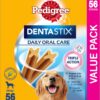 PEDIGREE DentaStix Large Dental Dog Treats 56 Sticks Value Pack [x2]