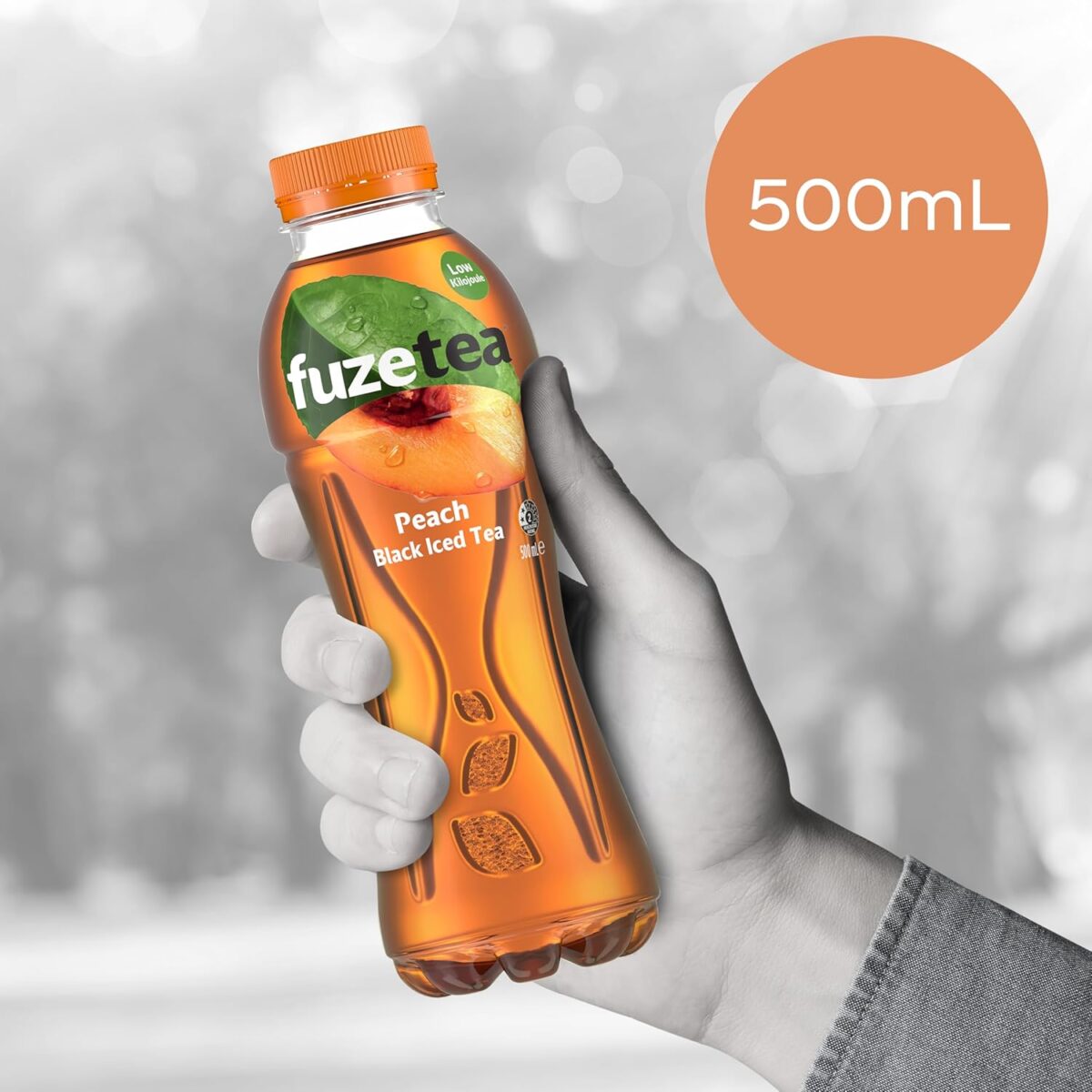 Fuze Peach Black Iced Tea 12 x 500mL [x2]