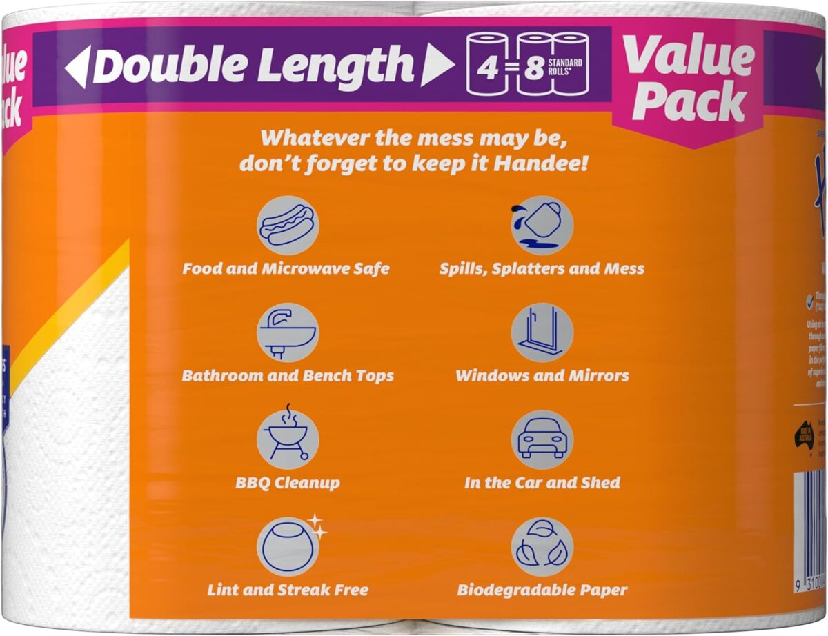 Handee Double Length Paper Towel (Pack of 2) [x3]