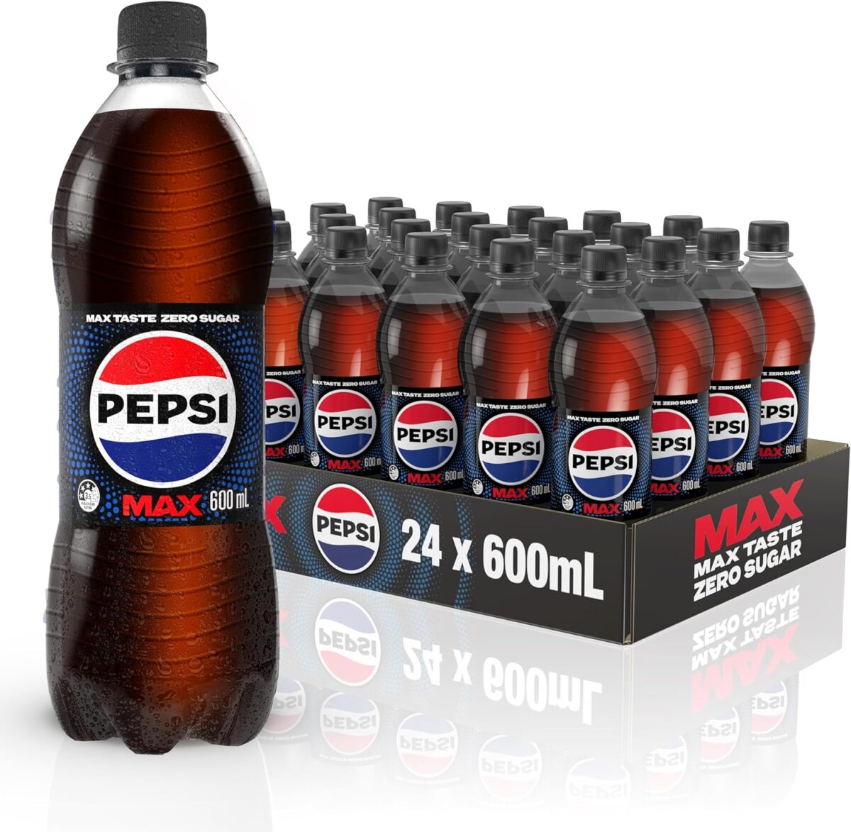 Pepsi Max Soft Drink 600ml Pack of 24