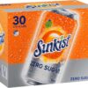 Sunkist Zero Sugar Soft Drink 2 Packs of 30 x 375ml [x2]