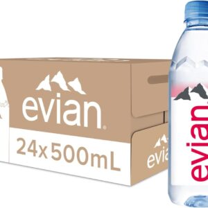 Evian Natural Mineral Water 24 x 500ml [x2]
