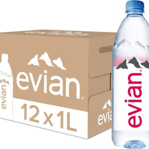 Evian Natural Mineral Water 12 x 1L [x2]