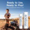 Panasonic Eneloop AA Pre-Charged Rechargeable Batteries, 4 Pack [x4]