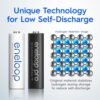 Panasonic Eneloop AA Pre-Charged Rechargeable Batteries, 4 Pack [x4]