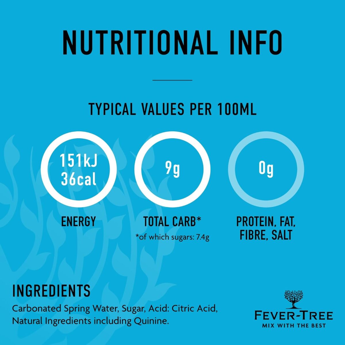 Fever-Tree Mediterranean Tonic Water 24 x 150mL [x2]