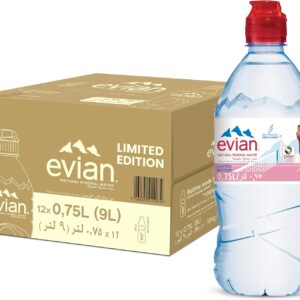 Evian Natural Mineral Water 12 x 750ml [x2]