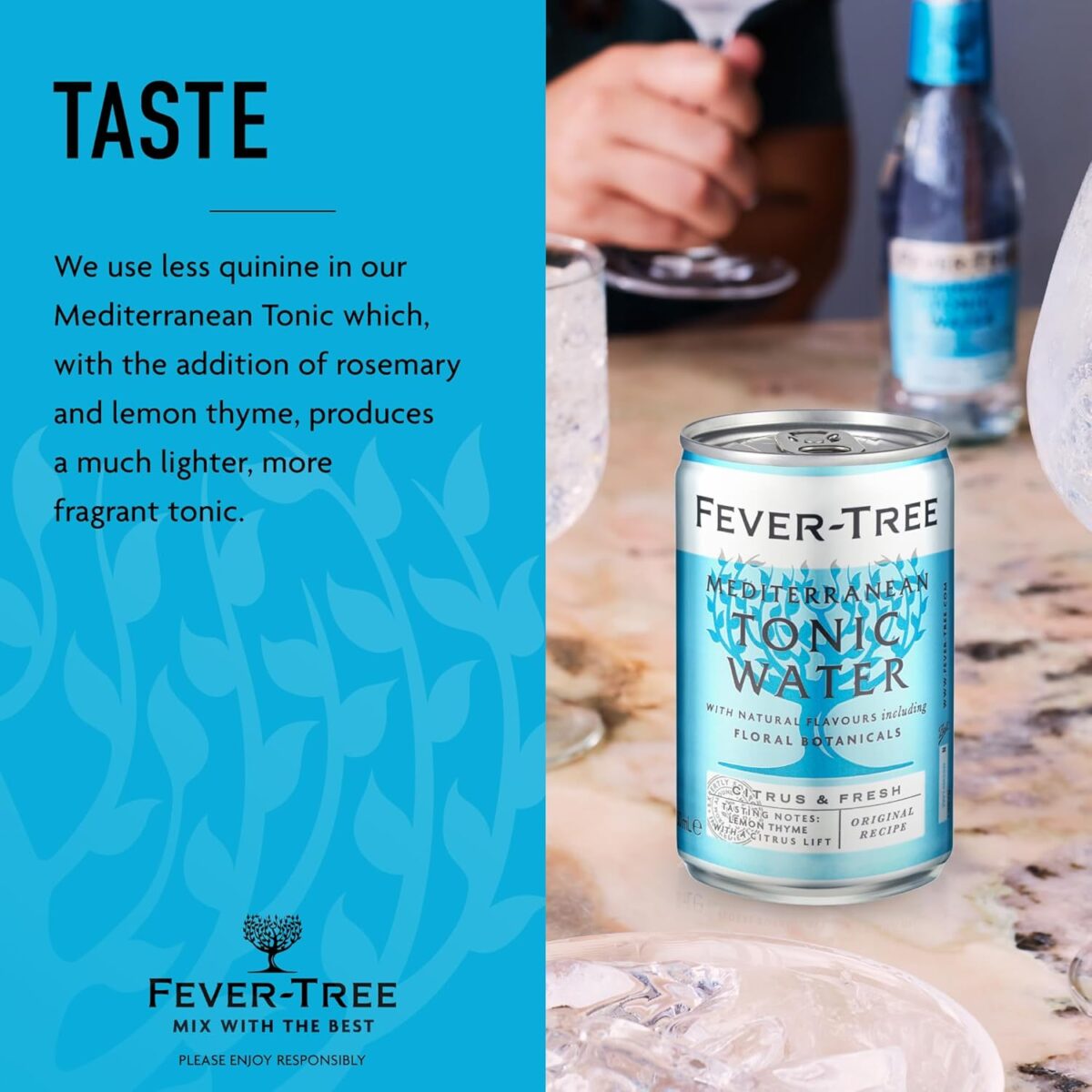 Fever-Tree Mediterranean Tonic Water 24 x 150mL [x2]