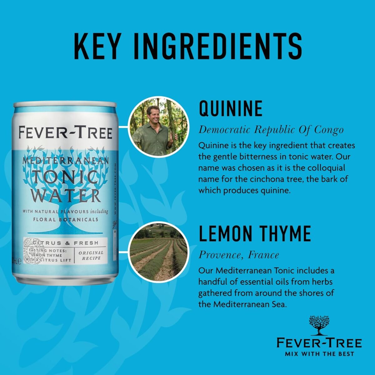 Fever-Tree Mediterranean Tonic Water 24 x 150mL [x2]