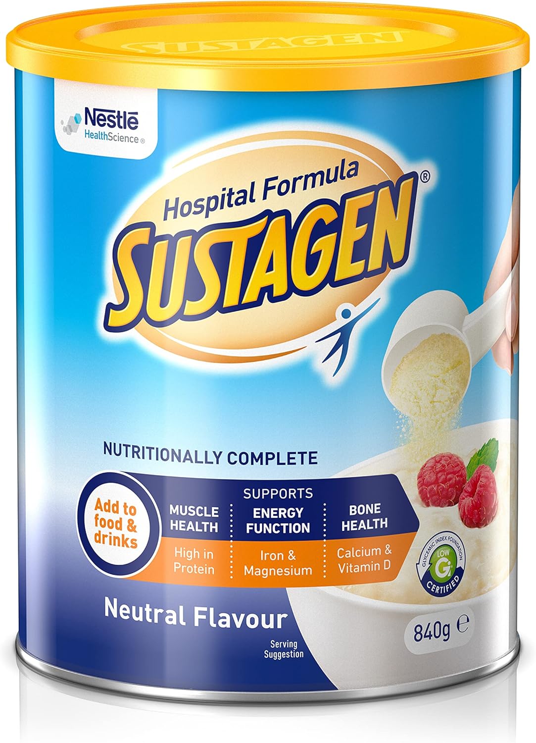SUSTAGEN Hospital Formula High Protein Low GI Chocolate 840g [x3]