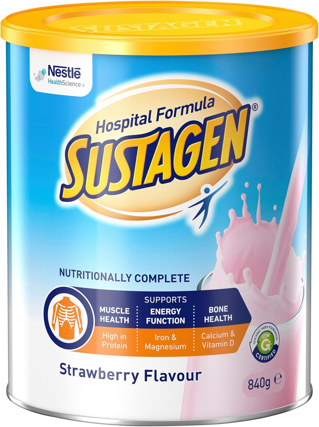 SUSTAGEN Hospital Formula High Protein Low GI Chocolate 840g [x3]