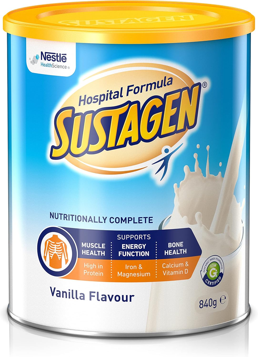 SUSTAGEN Hospital Formula High Protein Low GI Chocolate 840g [x3]
