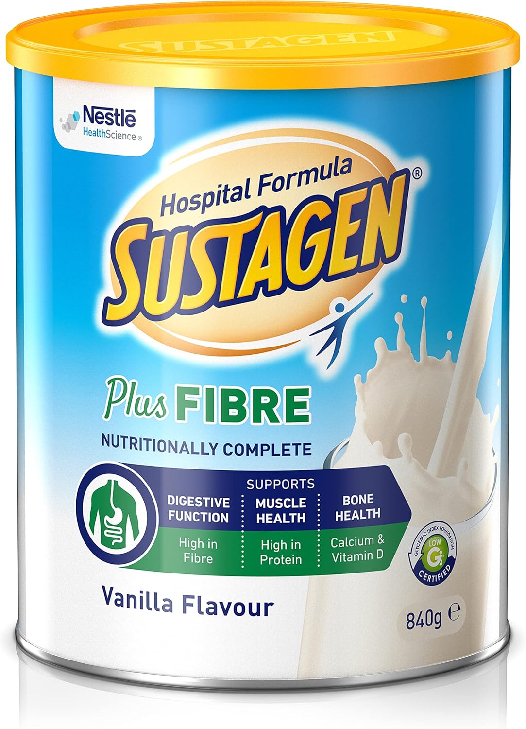 SUSTAGEN Hospital Formula High Protein Low GI Chocolate 840g [x3]