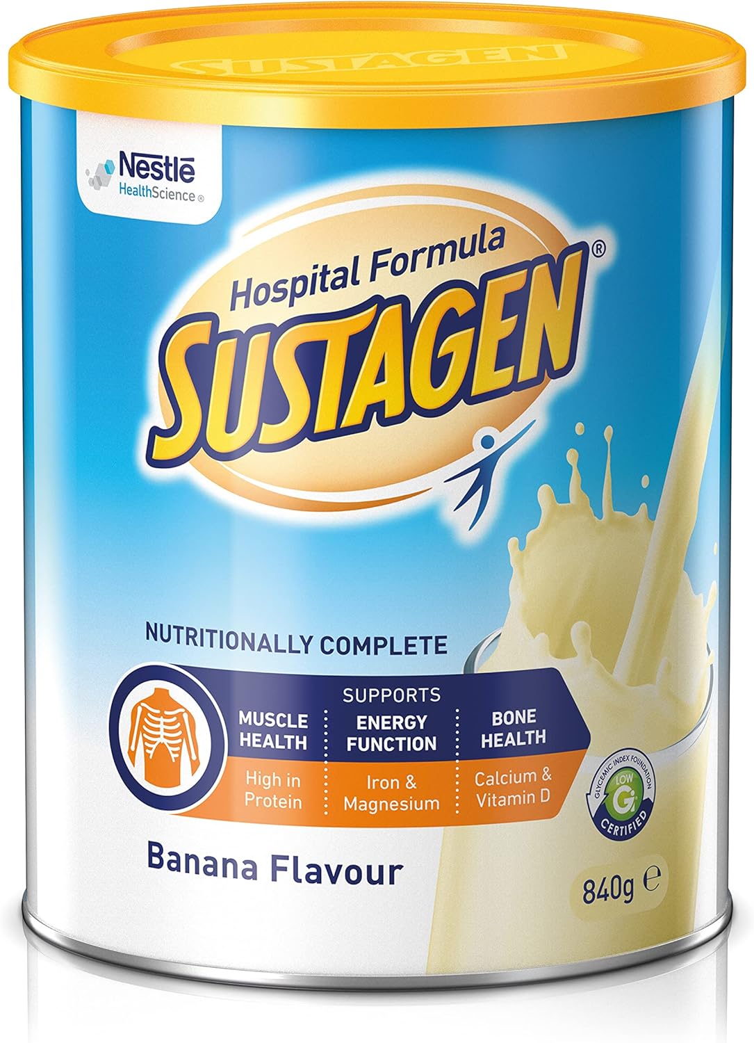 SUSTAGEN Hospital Formula High Protein Low GI Chocolate 840g [x3]
