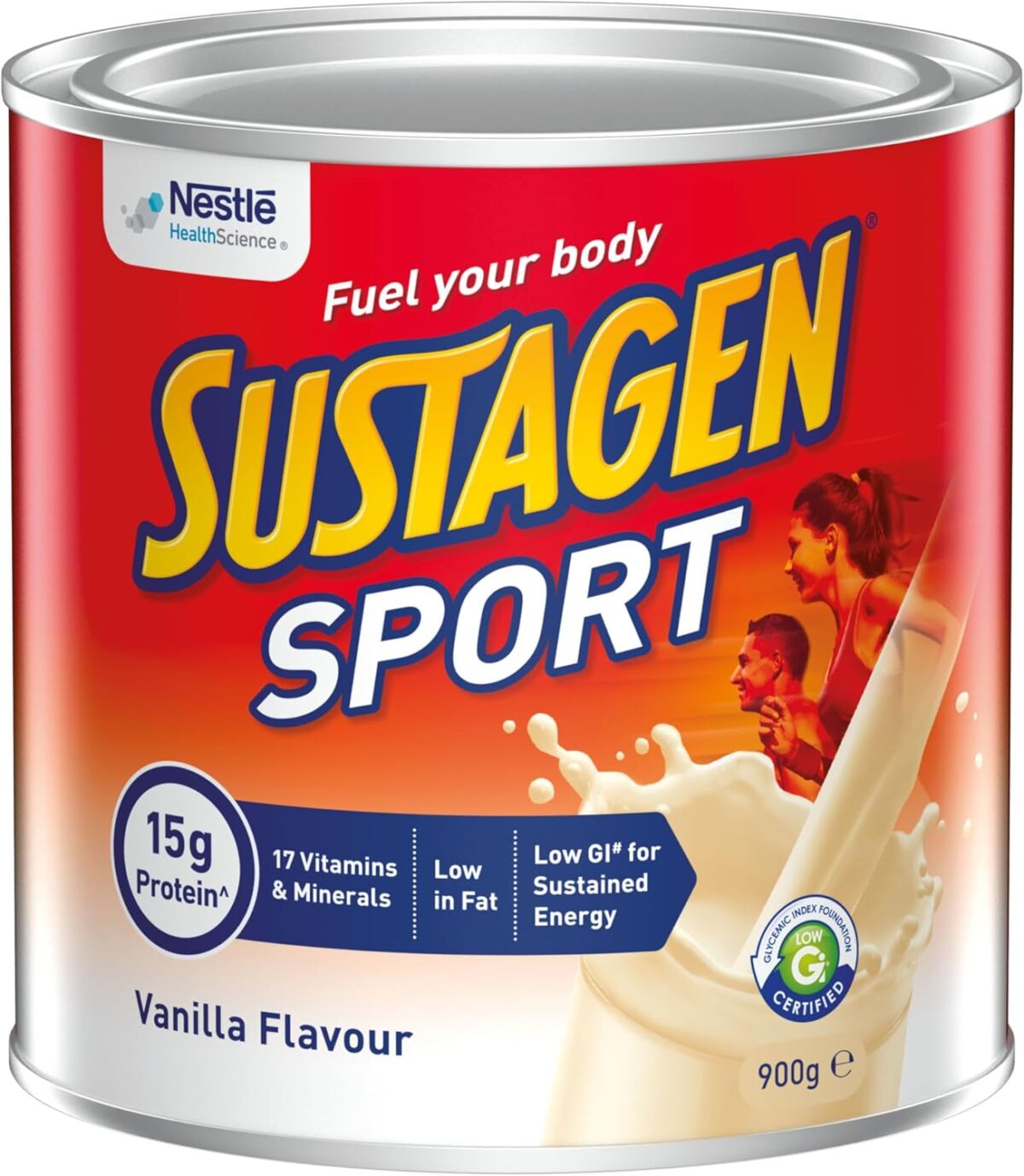 SUSTAGEN Sport High Protein Supplement Powder, Chocolate Flavour, 900g [x2]
