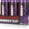 Musashi Energy Purple Grape Energy Drink 12 x 500ml [x2]