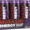 Musashi Energy Purple Grape Energy Drink 12 x 500ml [x2]