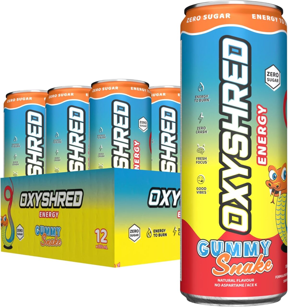 EHP Labs OxyShred Healthy Energy Drink Cali Cola 12 Pack [x2]