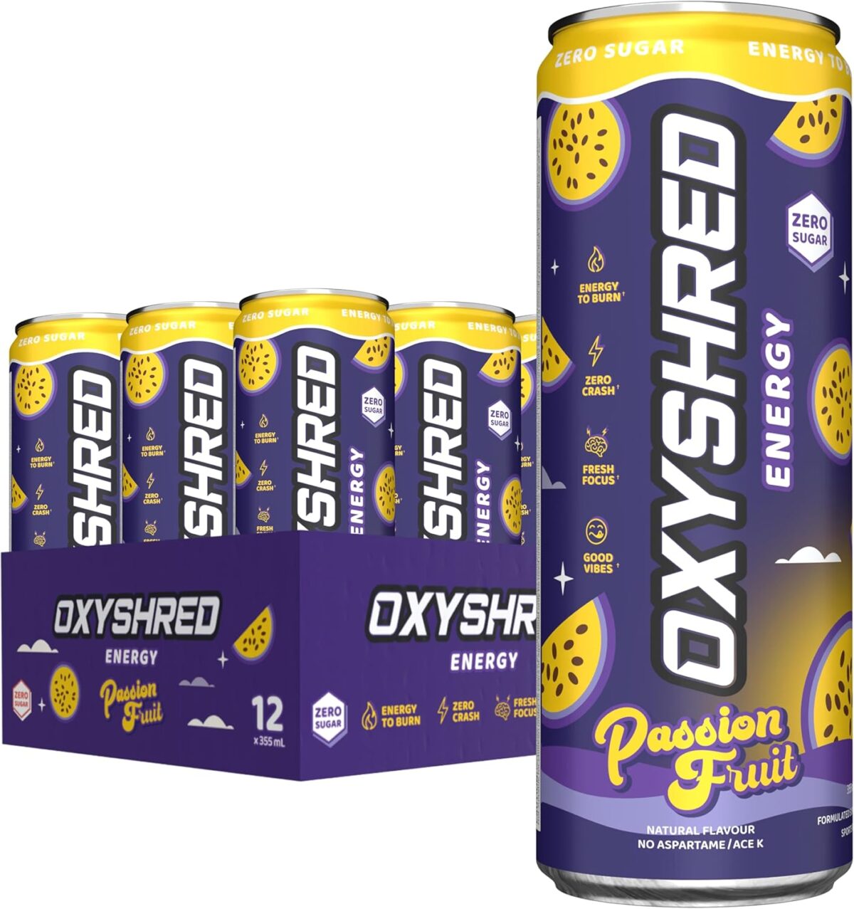EHP Labs OxyShred Healthy Energy Drink Cali Cola 12 Pack [x2]