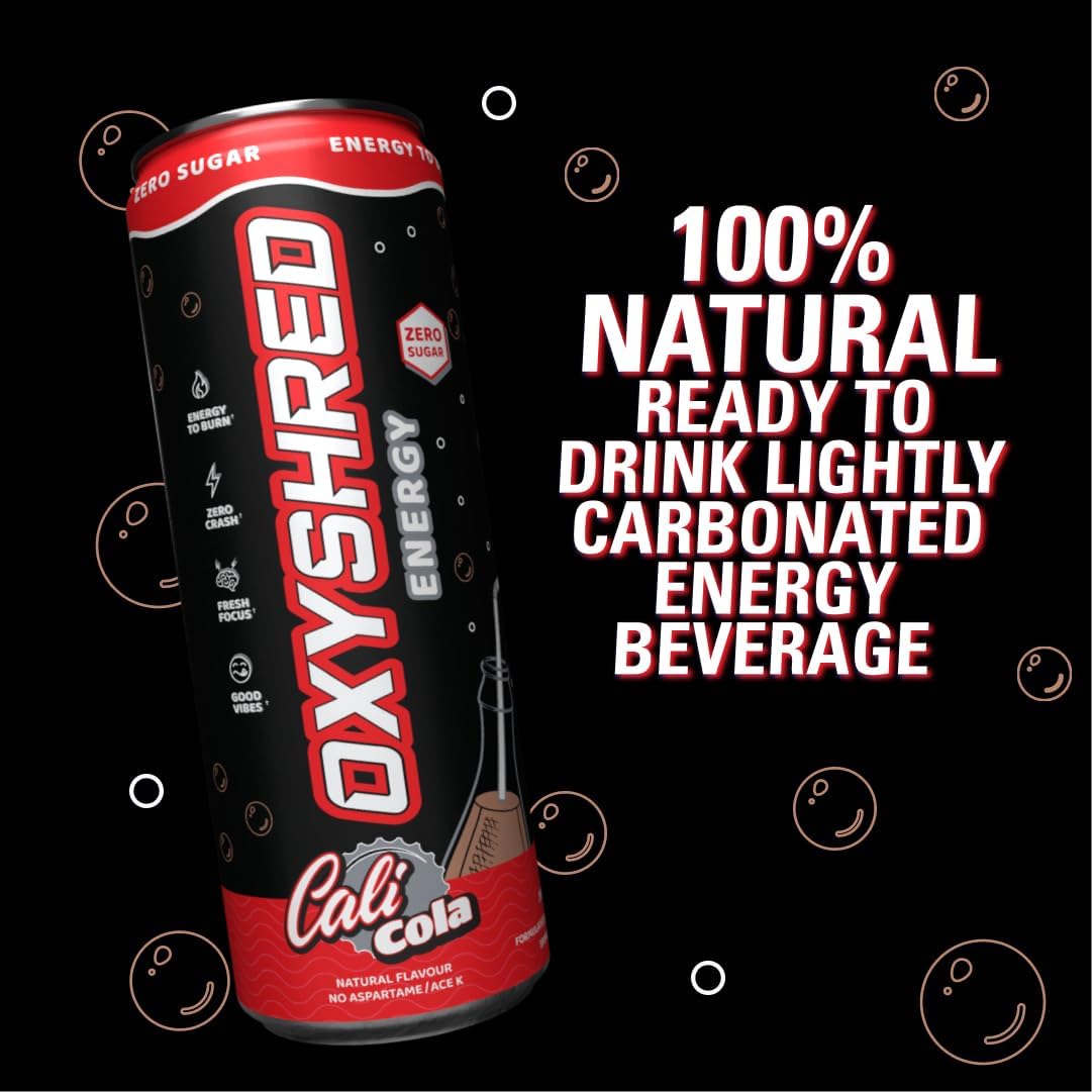 EHP Labs OxyShred Healthy Energy Drink Cali Cola 12 Pack [x2]