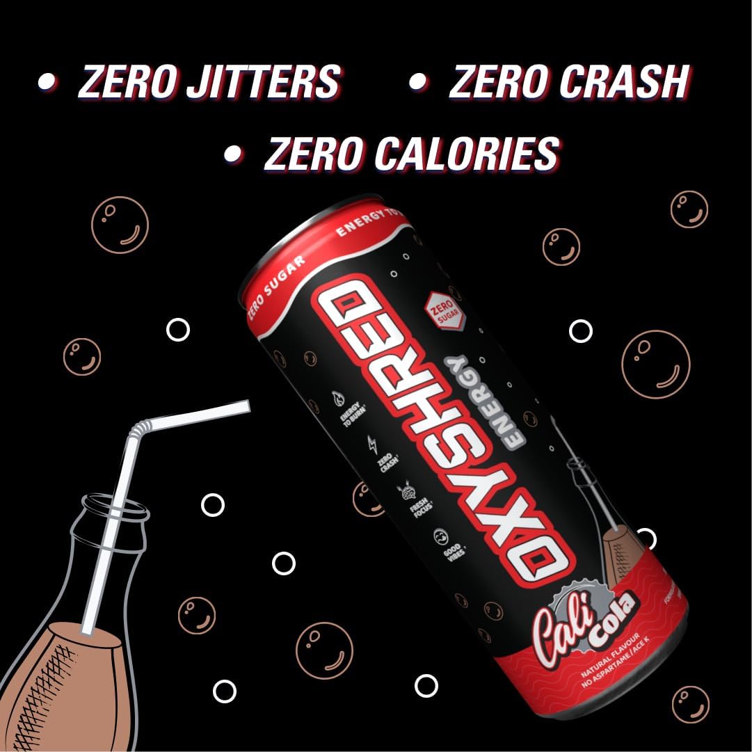 EHP Labs OxyShred Healthy Energy Drink Cali Cola 12 Pack [x2]