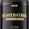Resveratrol 1000mg Supplement, 120 Vegan Capsules [x2]