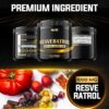 Resveratrol 1000mg Supplement, 120 Vegan Capsules [x2]