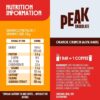 Peak Energy Caffeinated Dark Chocolate Orange Crunch Energy Bars [x3]