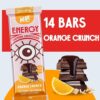 Peak Energy Caffeinated Dark Chocolate Orange Crunch Energy Bars [x3]