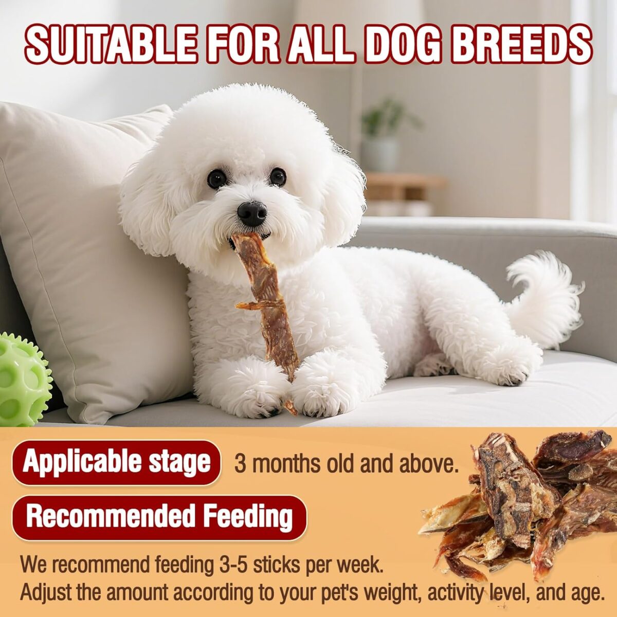 Beef Rib Bones Dog Treats 150g [x4]